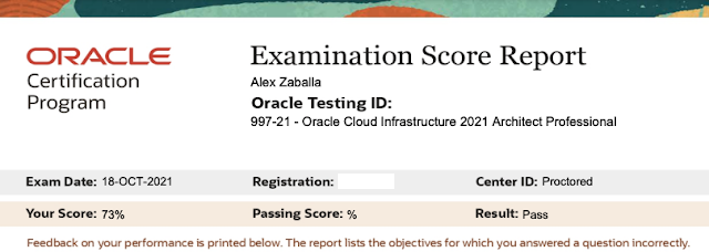 1z0-1110-22 Minimum Pass Score